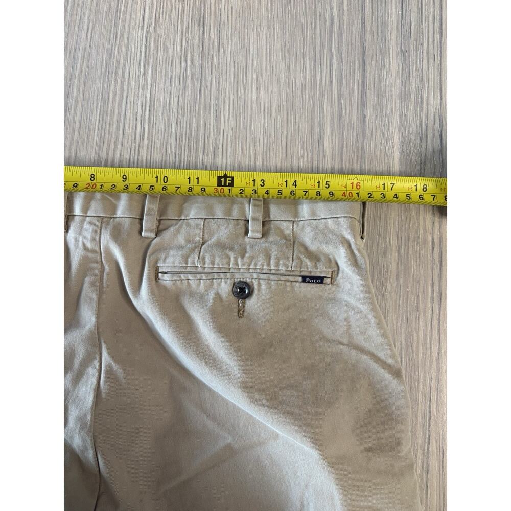 Polo Ralph Lauren Stretch Classic Fit Chino Pants Khaki 32x32 Mens Flat Front - Picture 7 of 8